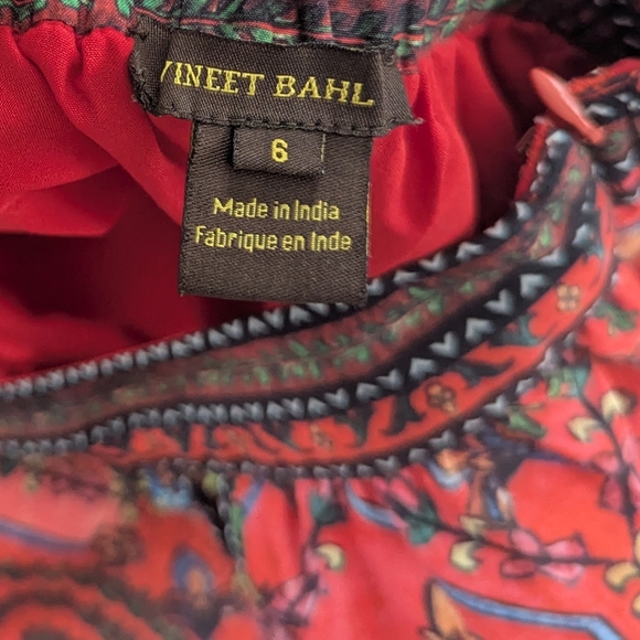 Women's Anthropologie Eve Embroidered Midi Skirt Vineet Bahl 6 - Picture 5 of 5